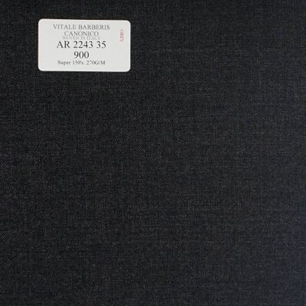 AR 2243 35 CANONICO - 100% Wool - Xám Trơn